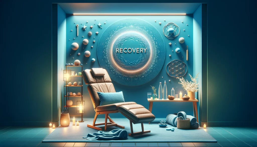 recovery space for athletes after a sports massage session